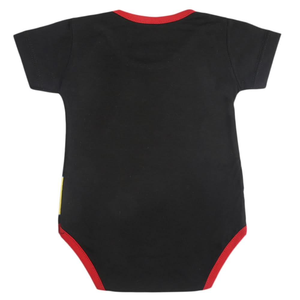 Newborn Boys Half Sleeves Romper - Black, Kids, Newborn Boys Rompers, Chase Value, Chase Value