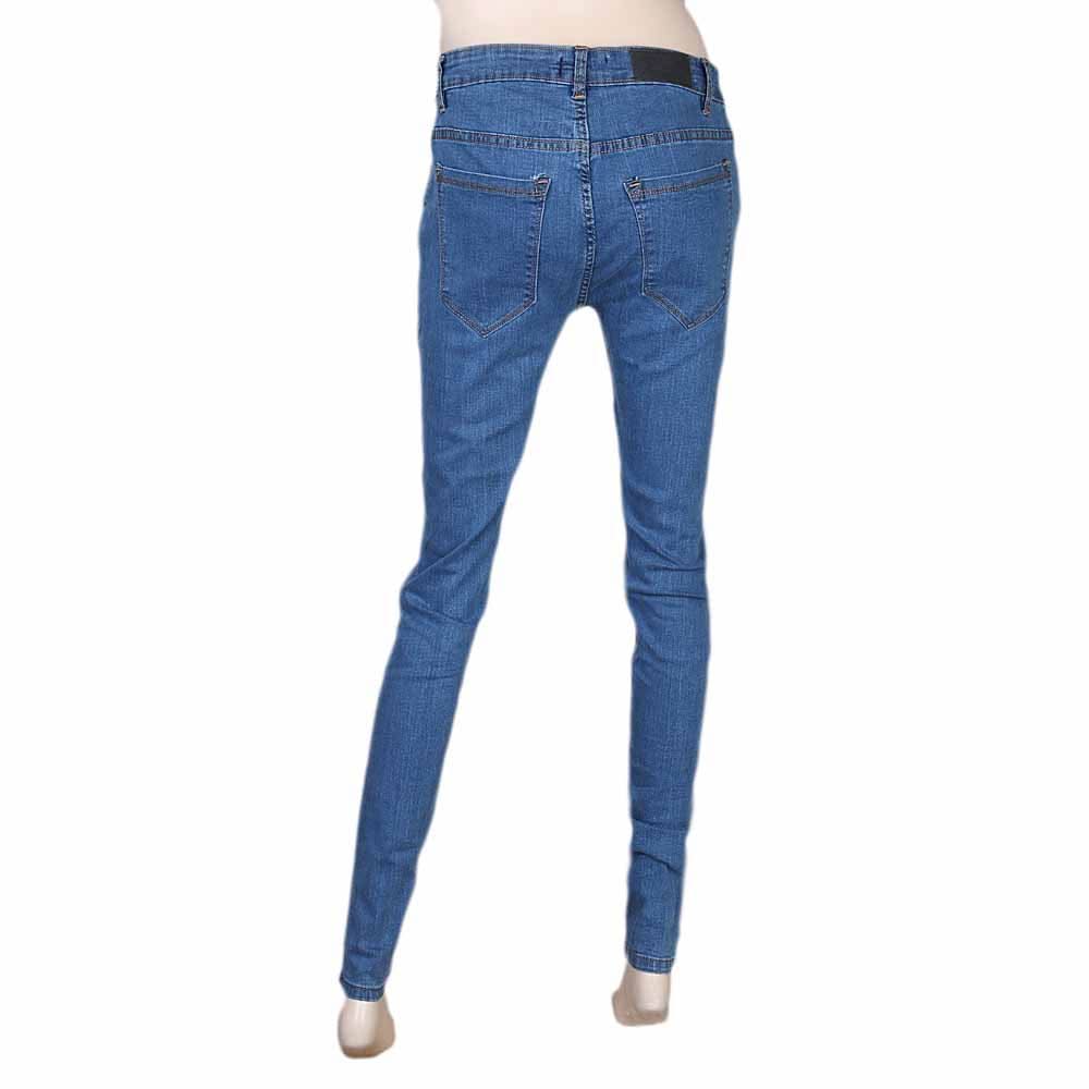 Women's Denim Pant - Mid Blue, Women, Pants & Tights, Chase Value, Chase Value