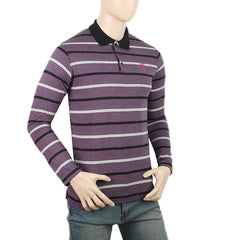 Men's Yarn Dyed Full Sleeves Polo T-Shirt - Multi, Men, T-Shirts And Polos, Chase Value, Chase Value