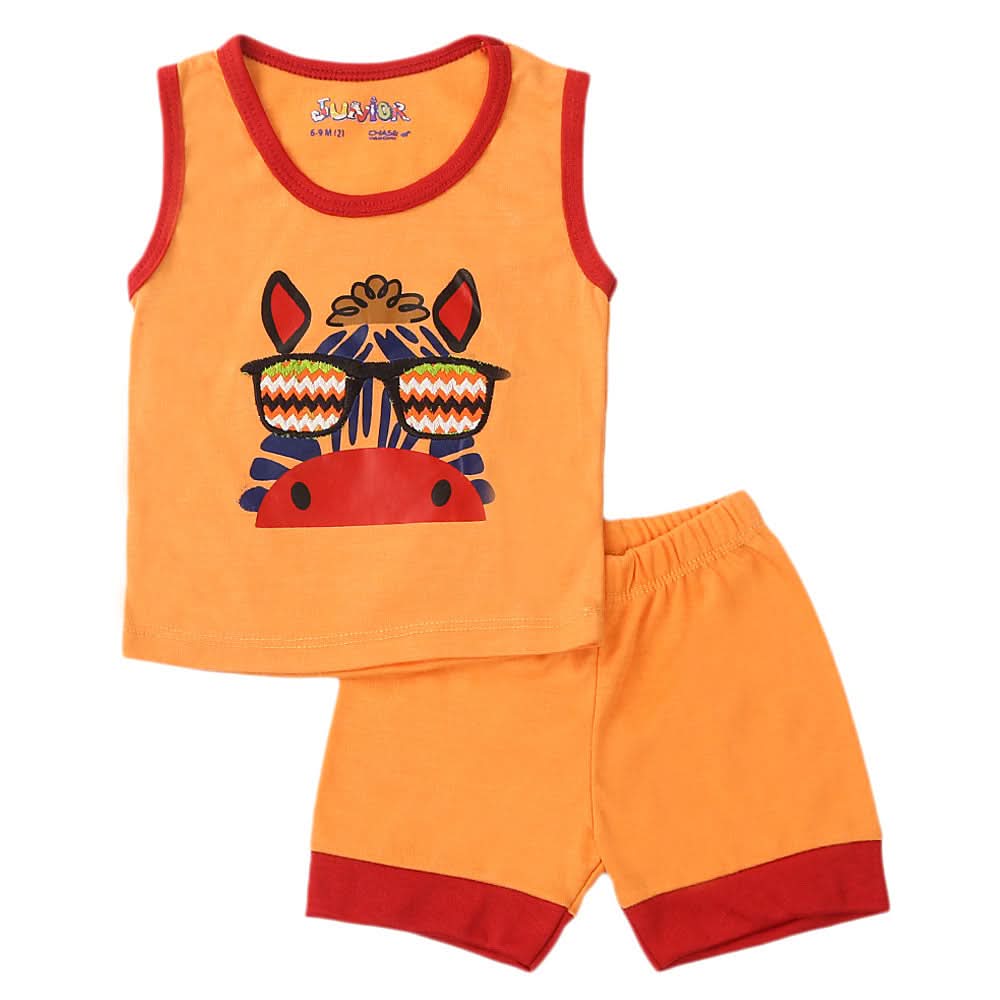 Newborn Sando Suit - Peach, Kids, NB Boys Sets And Suits, Chase Value, Chase Value