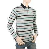 Men's Yarn Dyed Full Sleeves Polo T-Shirt - Multi, Men, T-Shirts And Polos, Chase Value, Chase Value