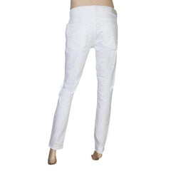 Women's Denim Pant - White, Women, Pants & Tights, Chase Value, Chase Value