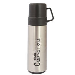 Thermic Bottle With 2 Cups 811-6 - Silver, Home & Lifestyle, Glassware & Drinkware, Chase Value, Chase Value