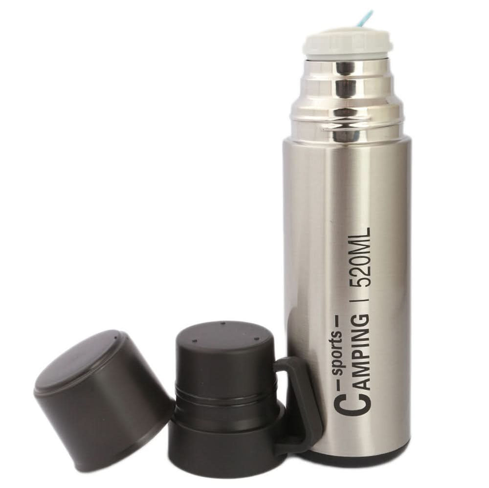 Thermic Bottle With 2 Cups 811-6 - Silver, Home & Lifestyle, Glassware & Drinkware, Chase Value, Chase Value