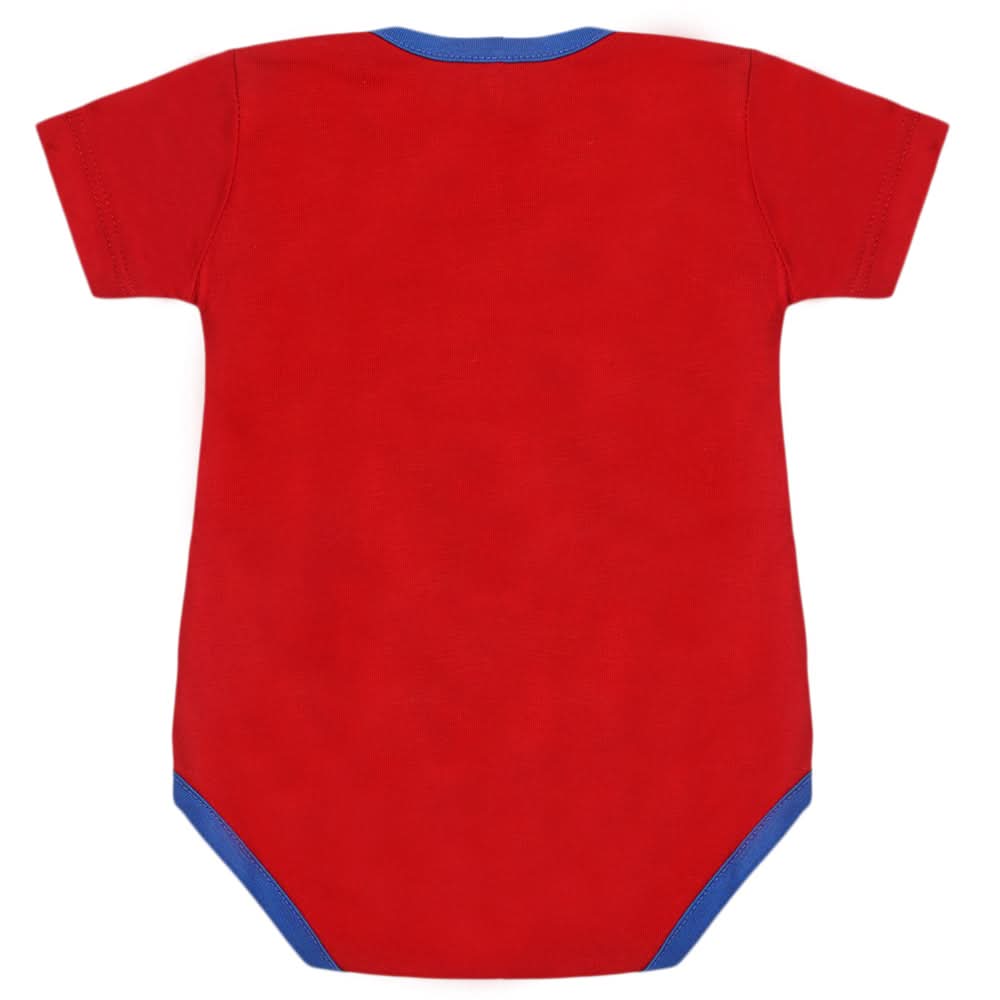Newborn Boys Half Sleeves Romper - Red, Kids, Newborn Boys Rompers, Chase Value, Chase Value