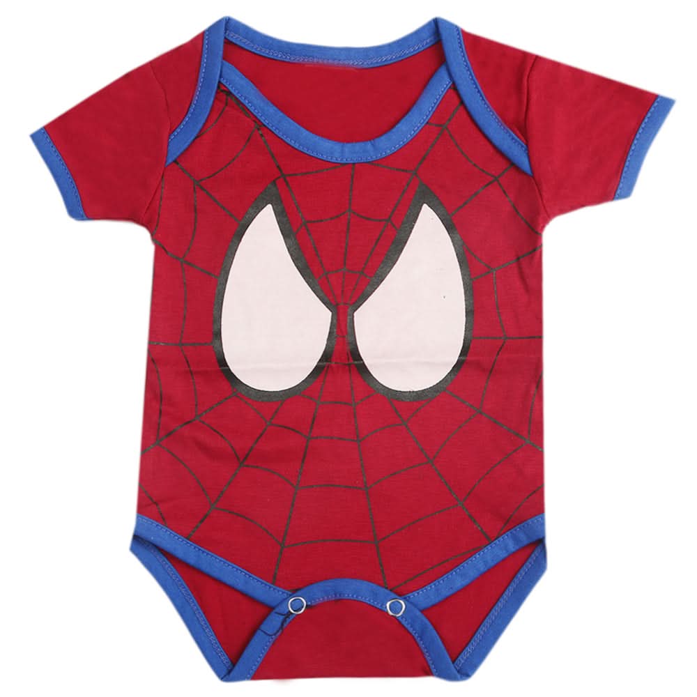 Newborn Boys Half Sleeves Romper - Maroon, Kids, Newborn Boys Rompers, Chase Value, Chase Value