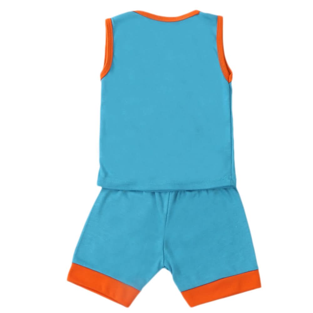 Newborn Sando Suit - Sky Blue, Kids, NB Boys Sets And Suits, Chase Value, Chase Value