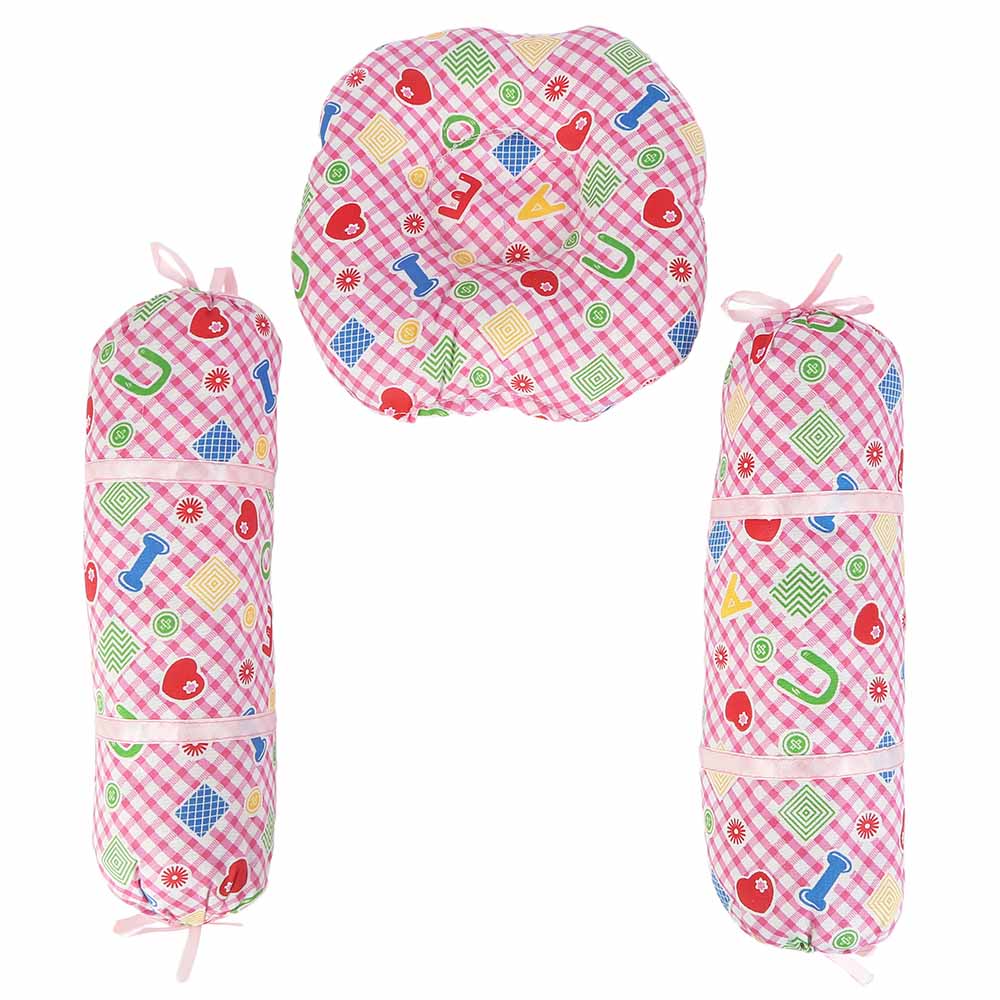 New Born 3 Pcs Pillow Set - Pink, Kids, Other Accessories, Chase Value, Chase Value