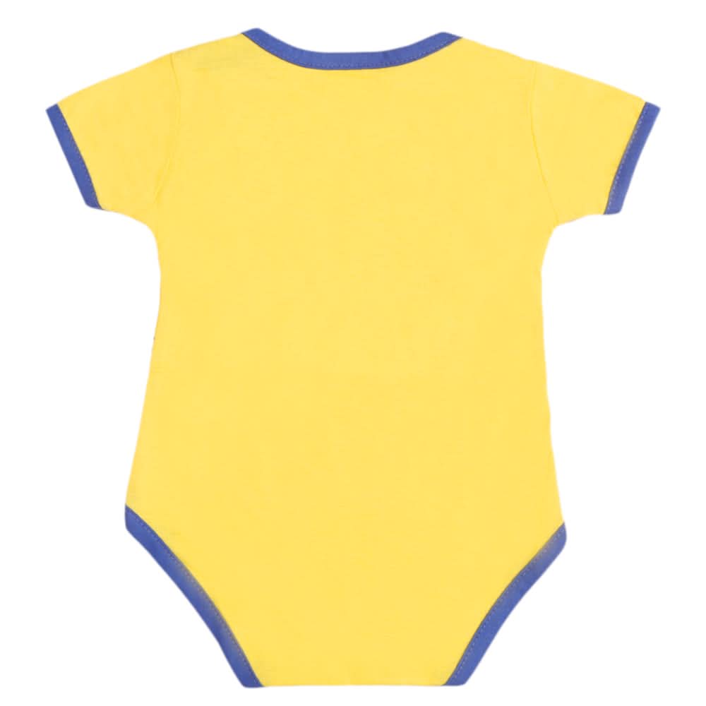 Newborn Boys Half Sleeves Romper - Yellow, Kids, Newborn Boys Rompers, Chase Value, Chase Value