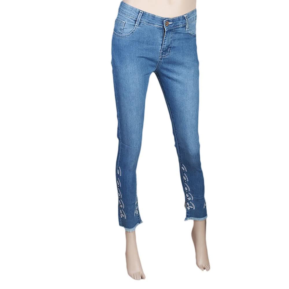 Women's Denim Pant - Light Blue, Women, Pants & Tights, Chase Value, Chase Value