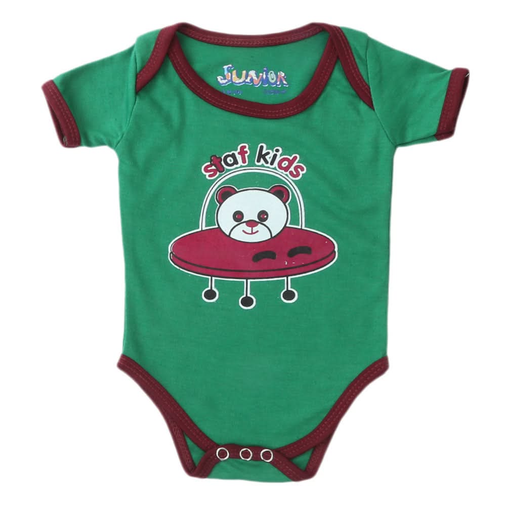 Newborn Boys Romper - Green, Kids, NB Boys Rompers, Chase Value, Chase Value