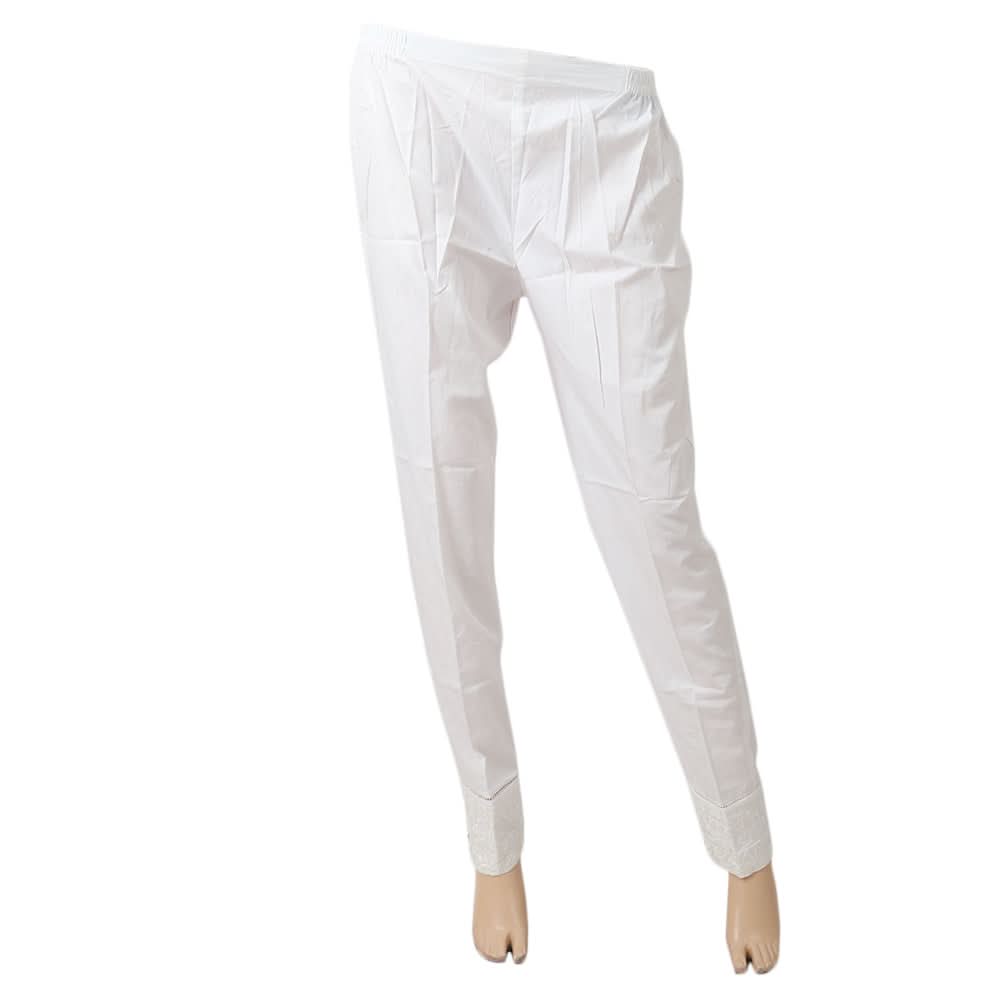 Women's Woven Trouser - White, Women, Pants & Tights, Chase Value, Chase Value
