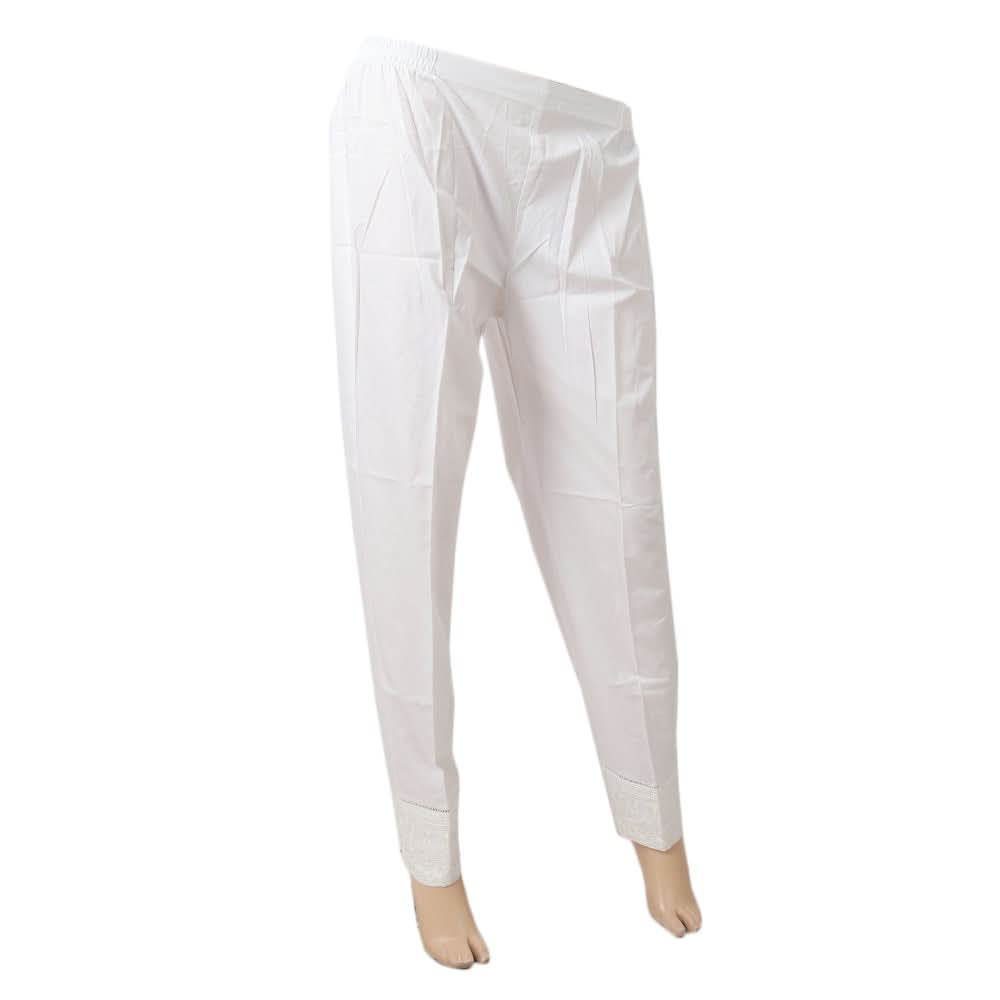 Women's Woven Trouser - White, Women, Pants & Tights, Chase Value, Chase Value