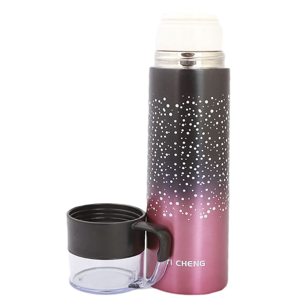 Thermic Bottle With Cup 811-1 - Dark Pink, Home & Lifestyle, Glassware & Drinkware, Chase Value, Chase Value