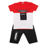 Boys Half Sleeves Short Suit 20-22 1205 - White, Kids, Boys Sets And Suits, Chase Value, Chase Value