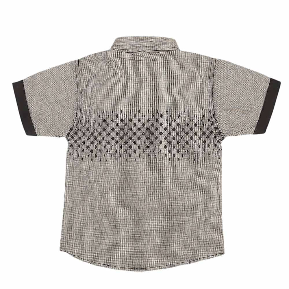 Boys Printed Shirt Half Sleeves - Grey, Kids, Boys Sets And Suits, Chase Value, Chase Value
