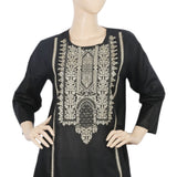 Women's Embroidered 03 Pcs Suit - Black, Women, Shalwar Suits, Chase Value, Chase Value