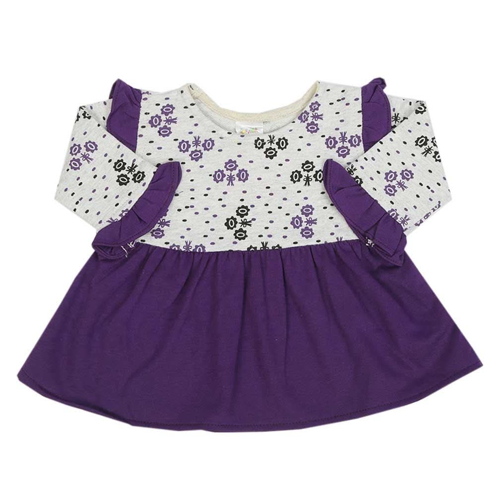Newborn Girls Frock - Dark Purple, Newborn Girls Frocks, Chase Value, Chase Value