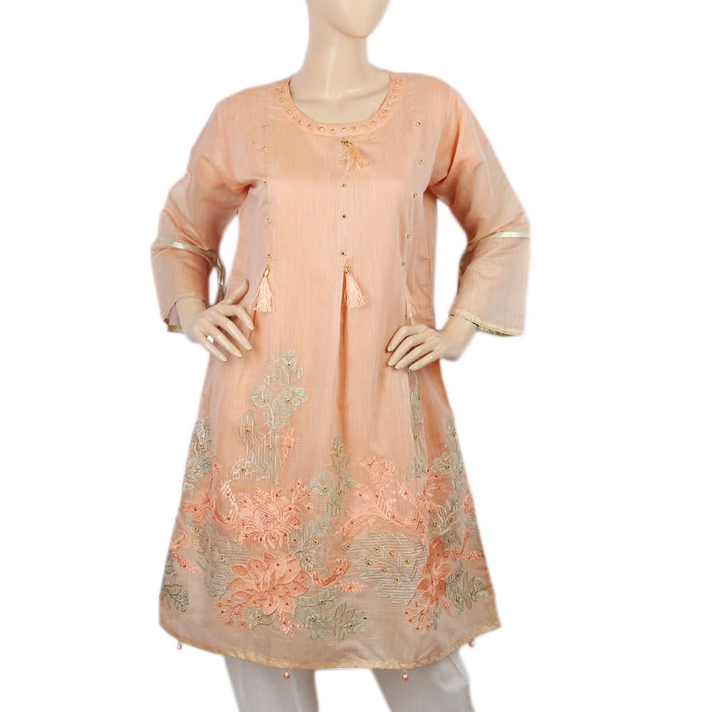 Women's Kurti - Peach, Women, Ready Kurtis, Chase Value, Chase Value