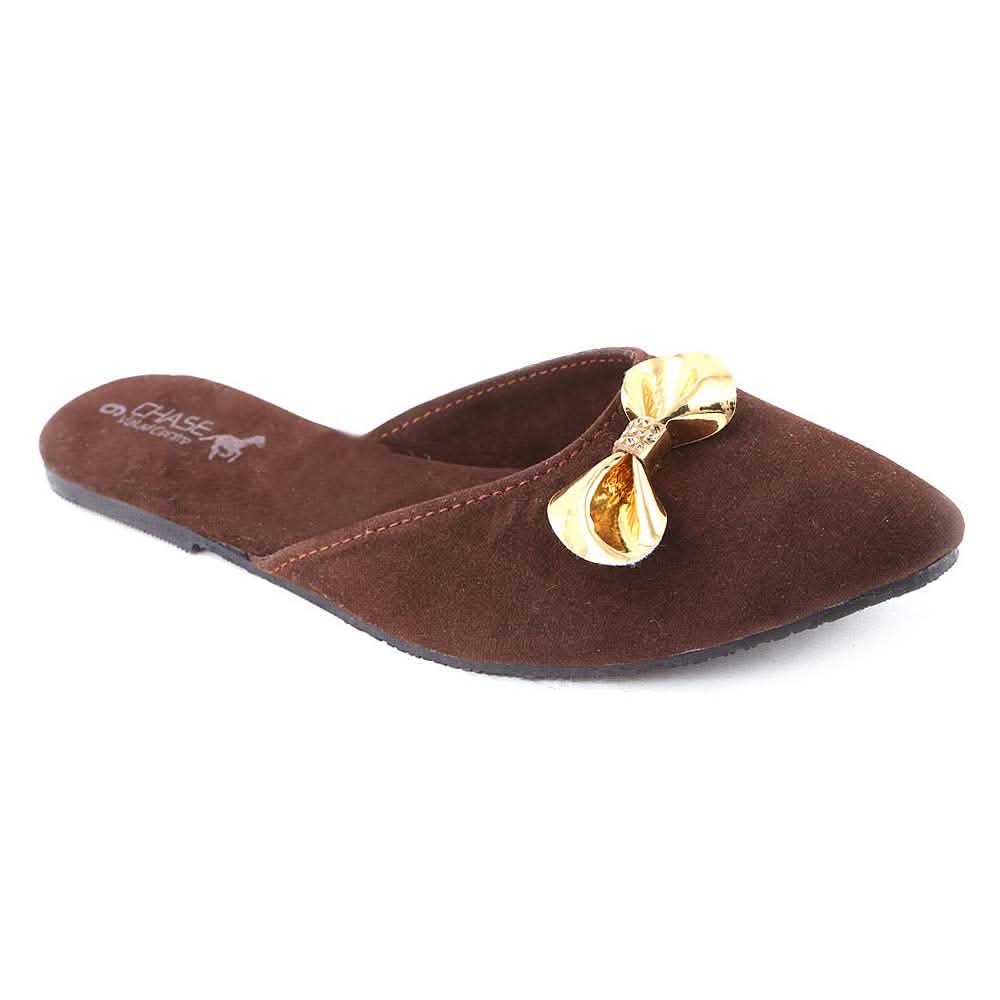 Women's Fancy Slipper (403) - Brown, Women, Slippers, Chase Value, Chase Value