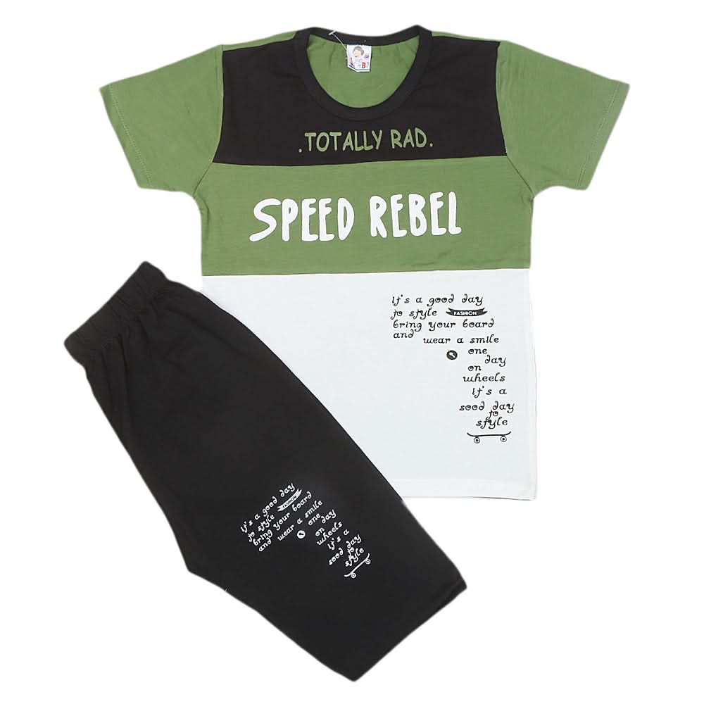 boys half sleeves short Suit 20-22 1229 - green, Kids, Boys Sets And Suits, Chase Value, Chase Value