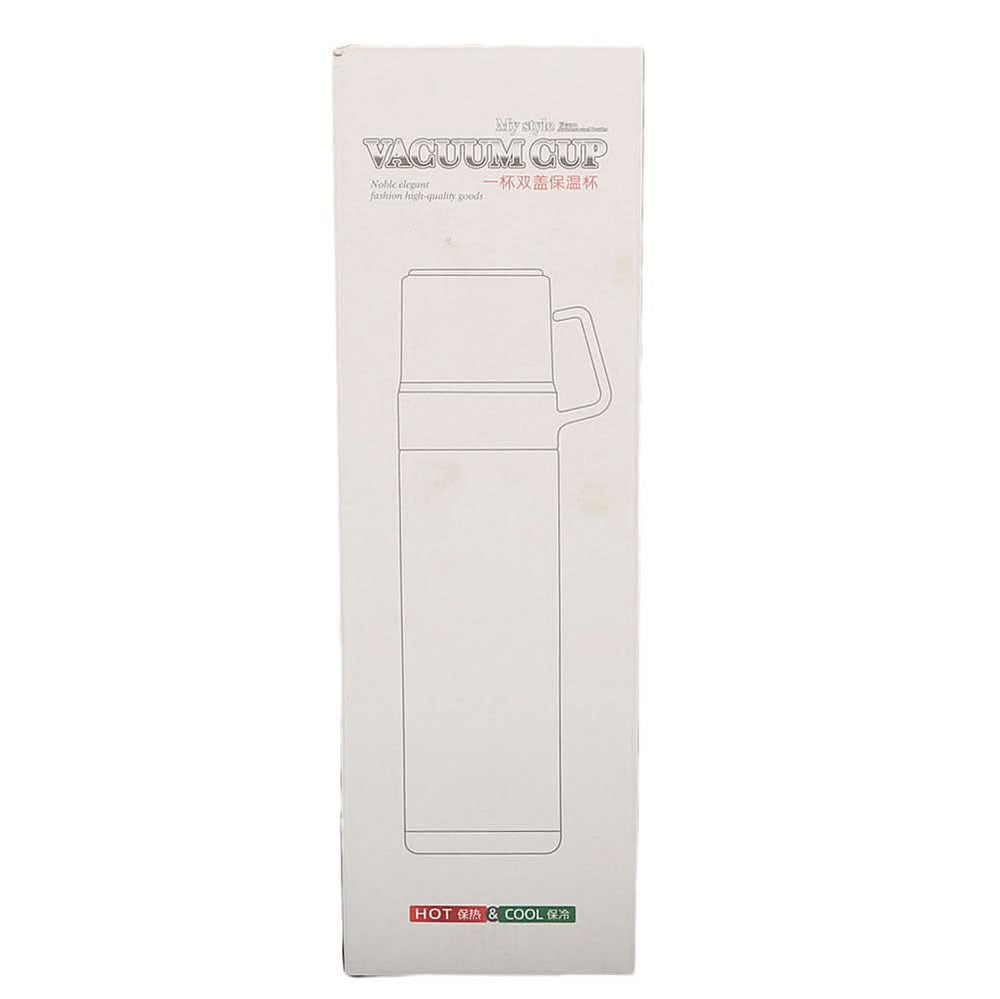 Thermic Bottle With 2 Cups 811-6 - Yellow, Home & Lifestyle, Glassware & Drinkware, Chase Value, Chase Value