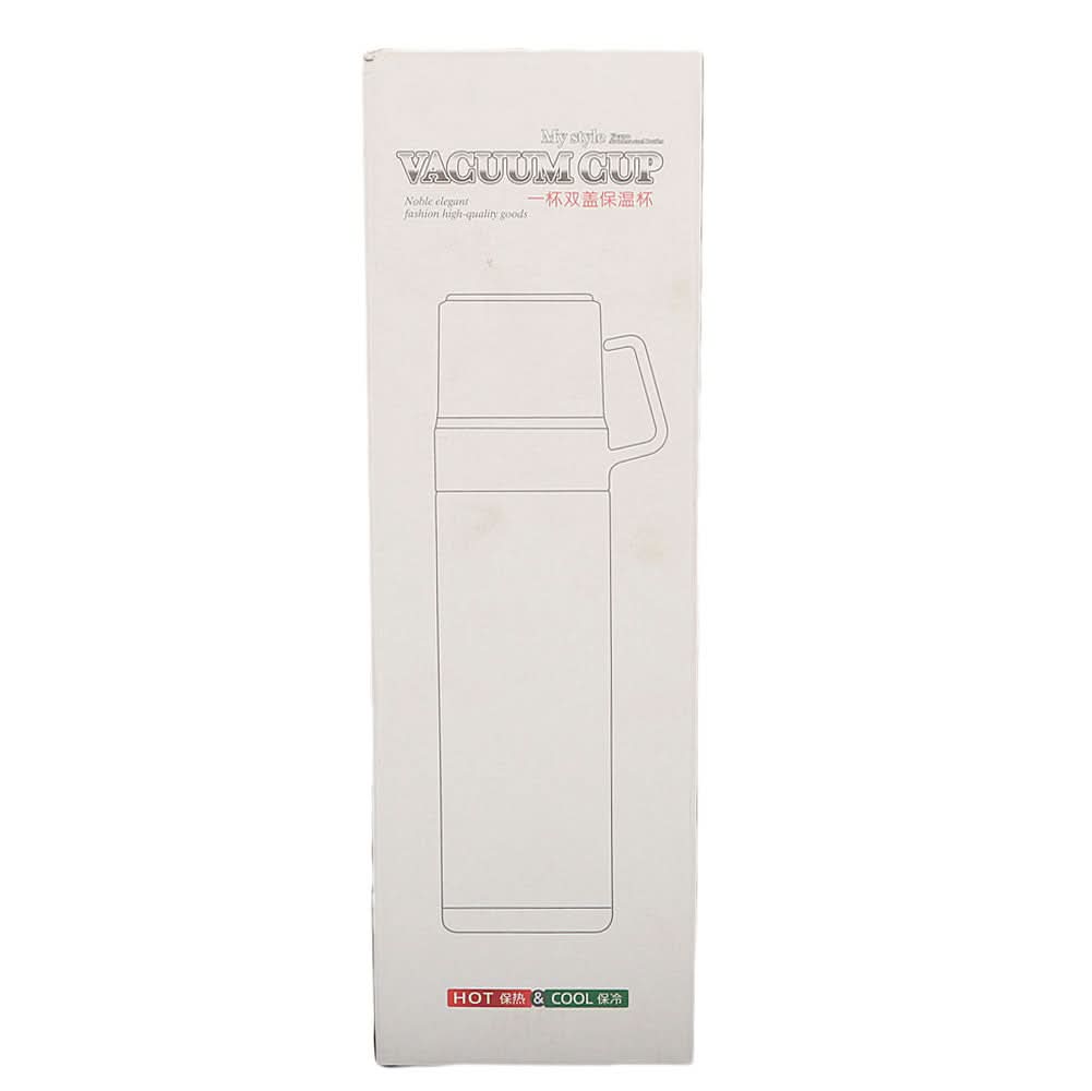 Thermic Bottle With 2 Cups 811-6 - Silver, Home & Lifestyle, Glassware & Drinkware, Chase Value, Chase Value