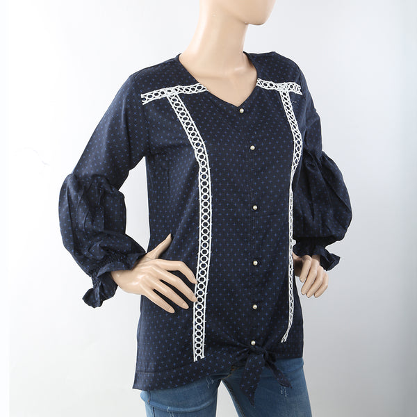 Women's Western Tops - Navy Blue, Women, Ready Kurtis, Chase Value, Chase Value