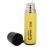 Thermic Bottle With 2 Cups 811-6 - Yellow, Home & Lifestyle, Glassware & Drinkware, Chase Value, Chase Value