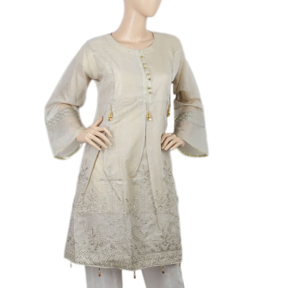 Women's Kurti - Beige, Women, Ready Kurtis, Chase Value, Chase Value