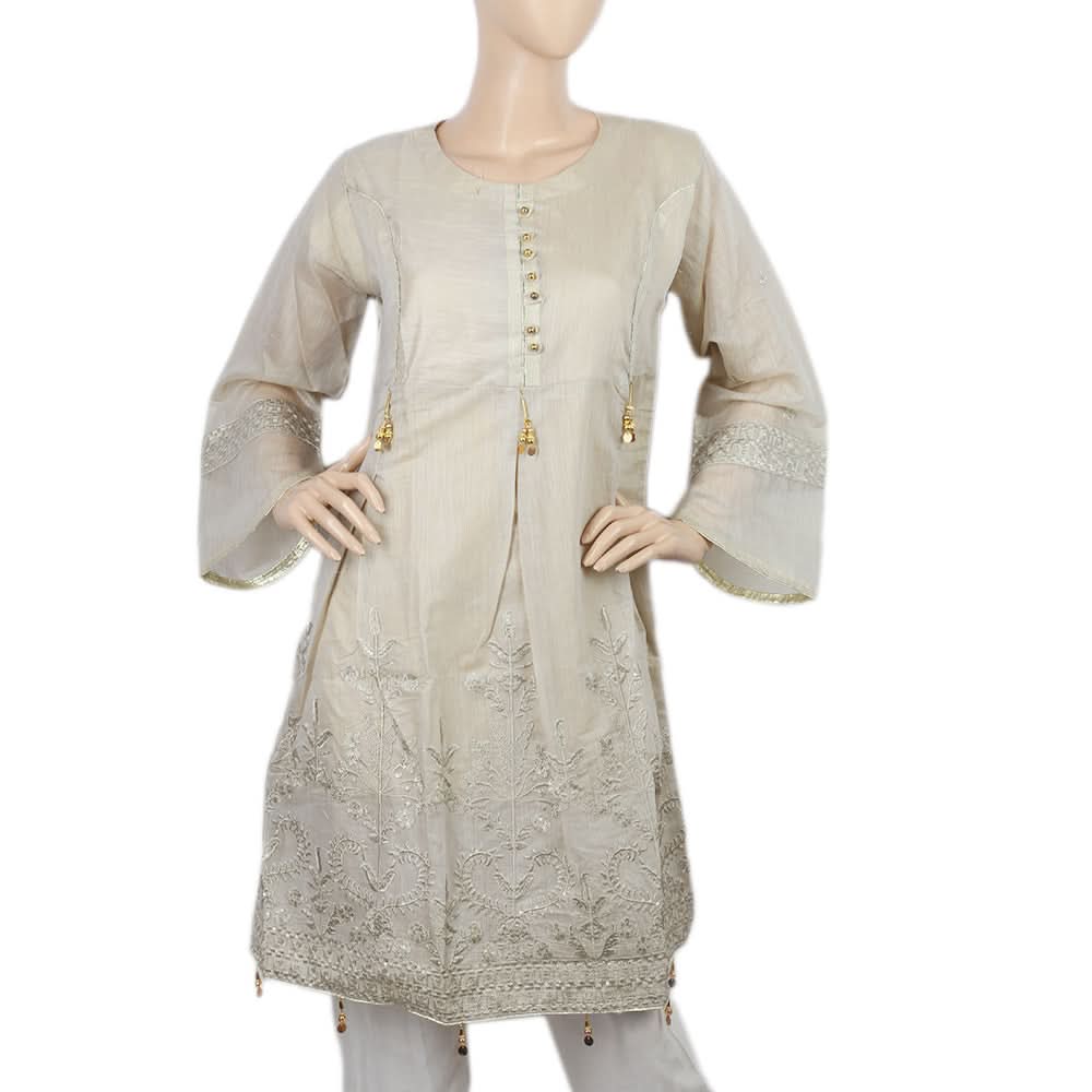 Women's Kurti - Beige, Women, Ready Kurtis, Chase Value, Chase Value