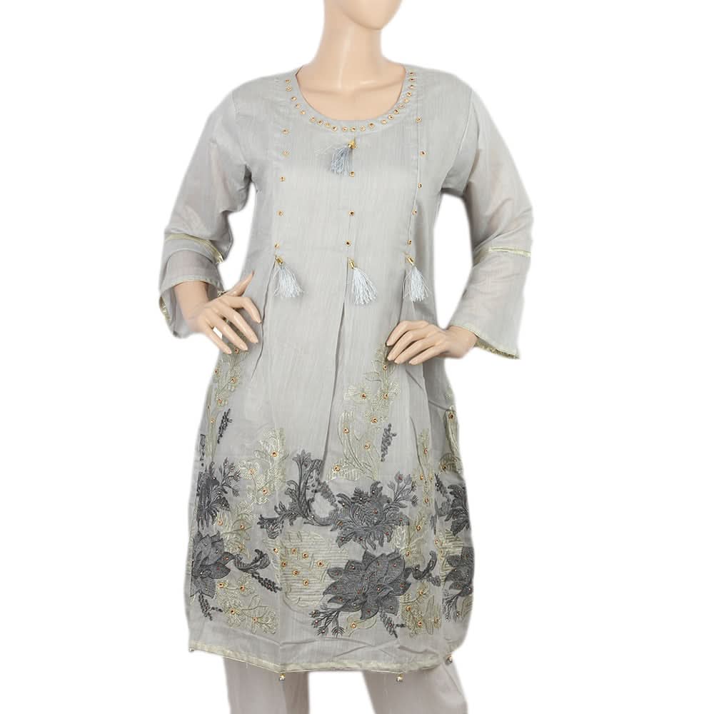 Women's Kurti - Grey, Women, Ready Kurtis, Chase Value, Chase Value