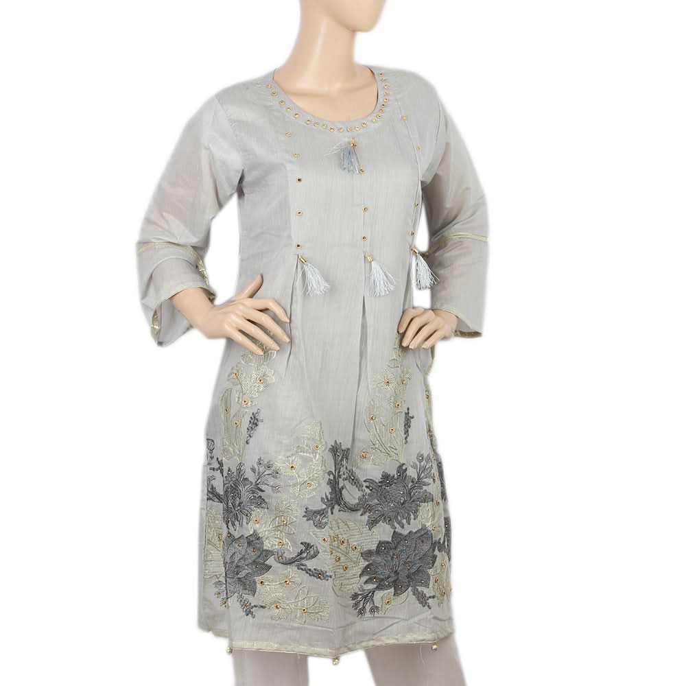 Women's Kurti - Grey, Women, Ready Kurtis, Chase Value, Chase Value