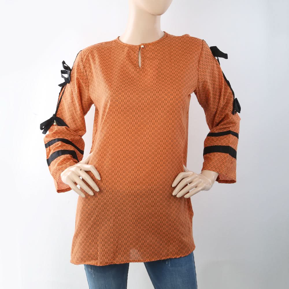 Women's Western Tops - Orange, Women, Ready Kurtis, Chase Value, Chase Value