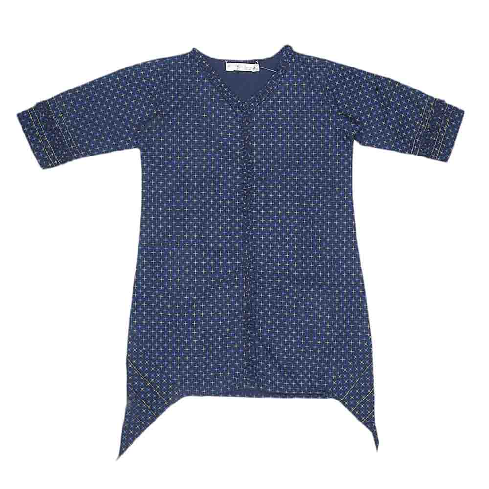 Girls Plain Kurti - Navy Blue, Kids, Girls Kurti, Chase Value, Chase Value