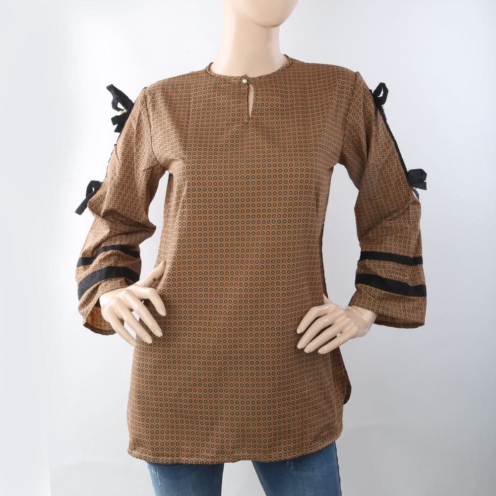Women's Western Tops - Brown, Women, Ready Kurtis, Chase Value, Chase Value