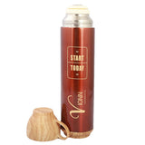 Water Bottle With Cup 500 ML - Brown, Home & Lifestyle, Glassware & Drinkware, Chase Value, Chase Value