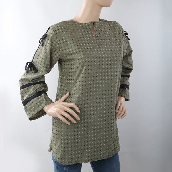 Women's Western Tops - Olive Green, Women, Ready Kurtis, Chase Value, Chase Value
