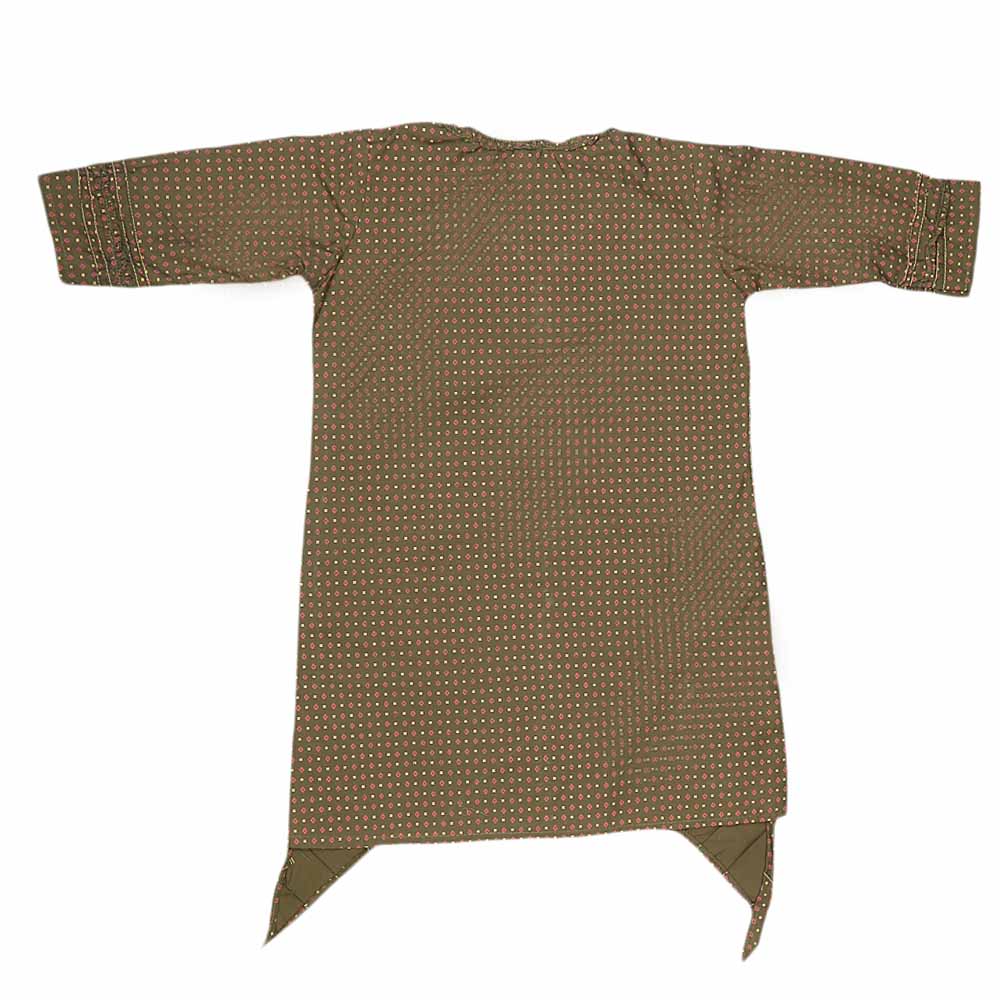 Girls Plain Kurti - Olive Green, Kids, Girls Kurti, Chase Value, Chase Value