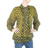 Women's Western Top With Front Pleats - Green, Women, T-Shirts And Tops, Chase Value, Chase Value