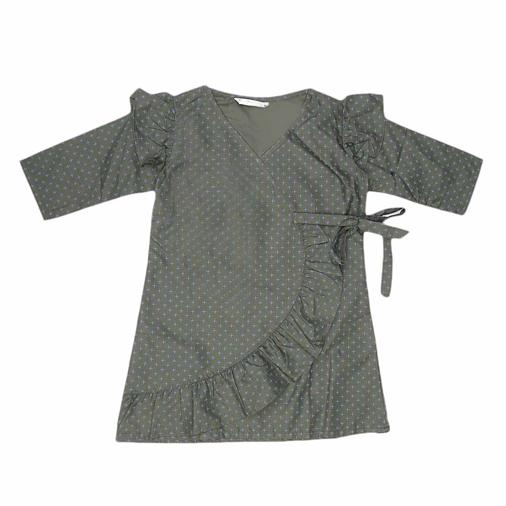Girls Plain Kurti - Green, Kids, Girls Kurti, Chase Value, Chase Value