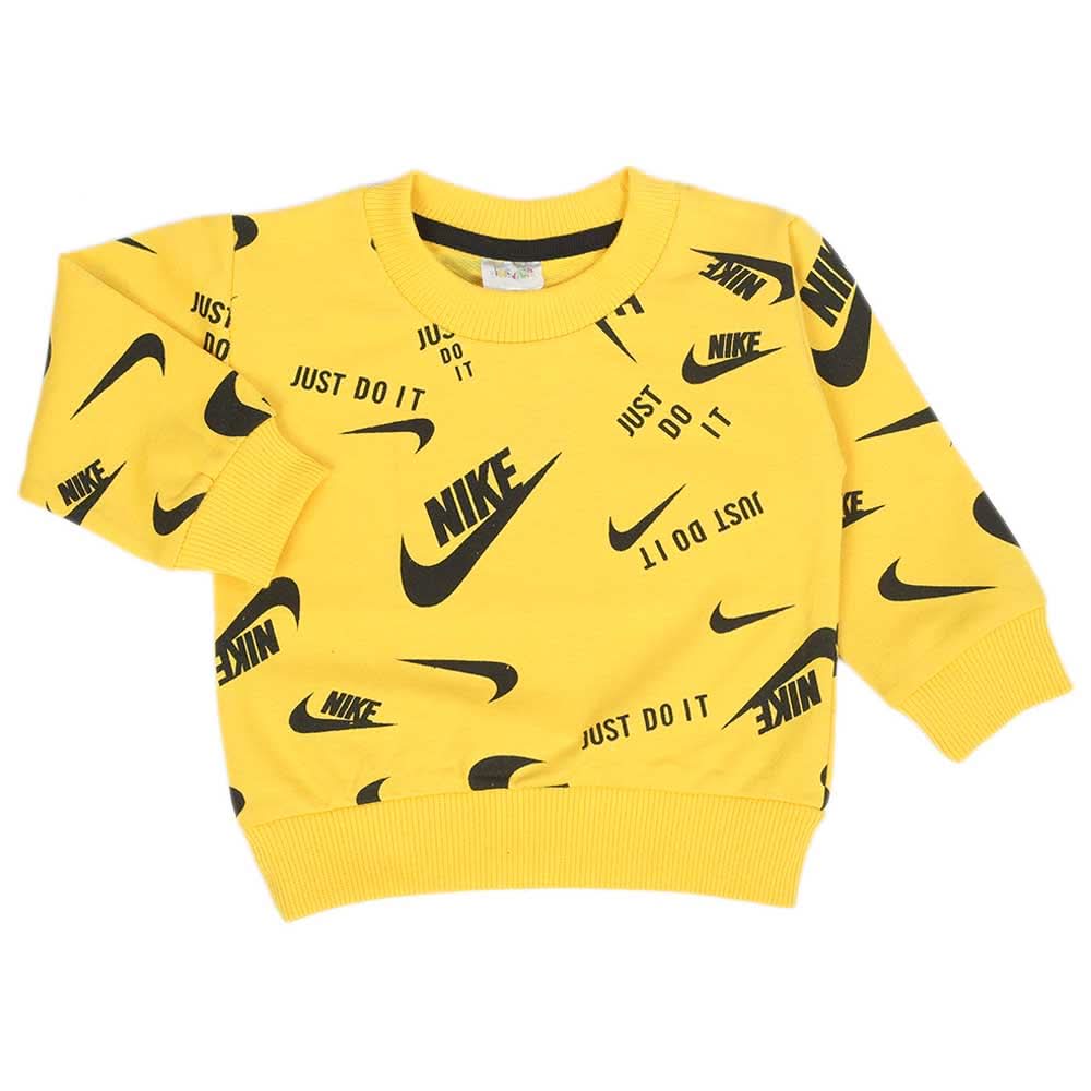 Newborn Boys Full Sleeves T-shirt - Yellow, Newborn Boys Shirts & T-Shirts, Chase Value, Chase Value
