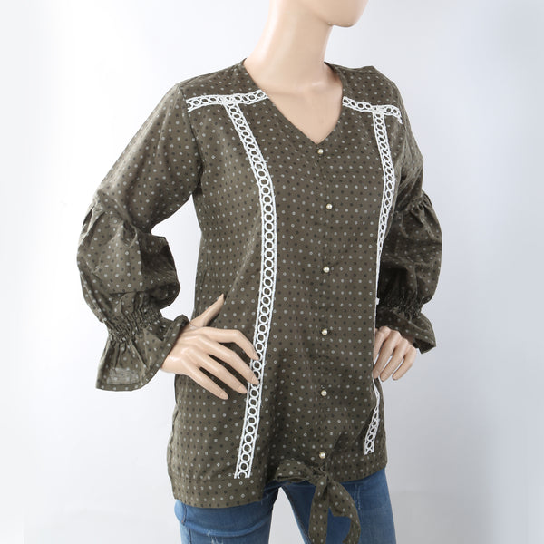 Women's Western Tops - Olive Green, Women, T-Shirts And Tops, Chase Value, Chase Value