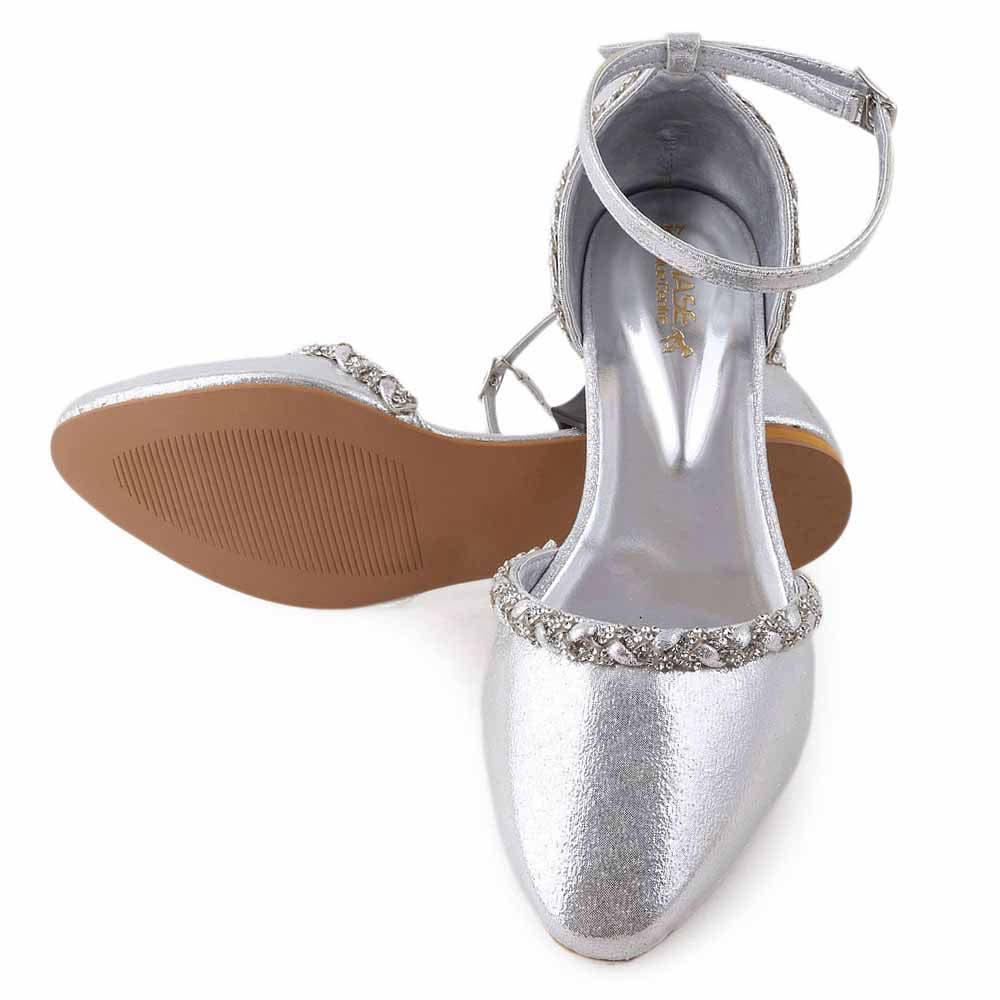 Women's Fancy Pumps (E11) - Silver, Women, Pumps, Chase Value, Chase Value
