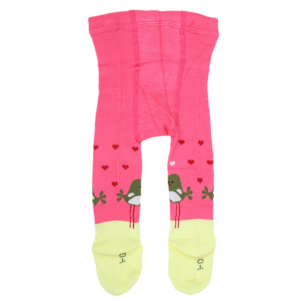 Newborn Girls Printed Leggings - Dark Pink, Kids, NB Boys Shorts And Pants, Kids, NB Girls Shorts Skirts And Pants, Chase Value, Chase Value