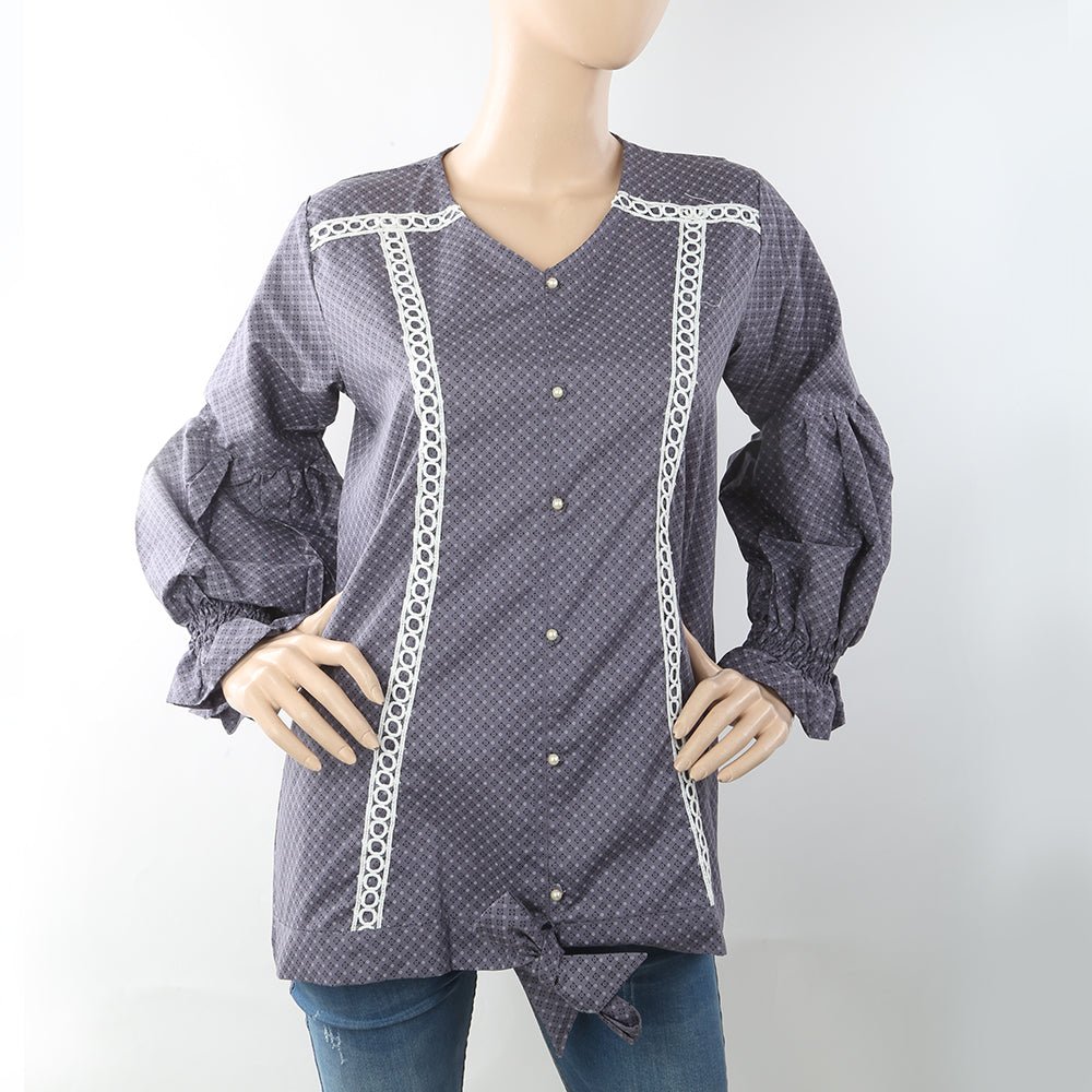 Women's Western Tops - Grey, Women, Ready Kurtis, Chase Value, Chase Value