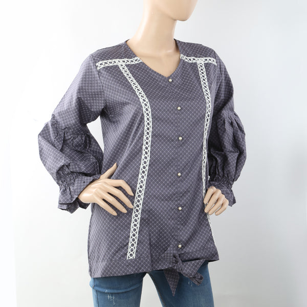 Women's Western Tops - Grey, Women, Ready Kurtis, Chase Value, Chase Value