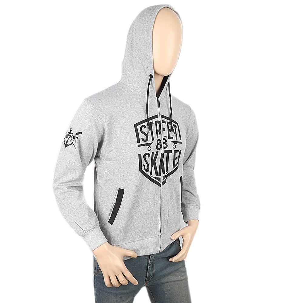 Men's Fleece Zip Jacket - Grey, Men, Jackets and Hoodies, Chase Value, Chase Value