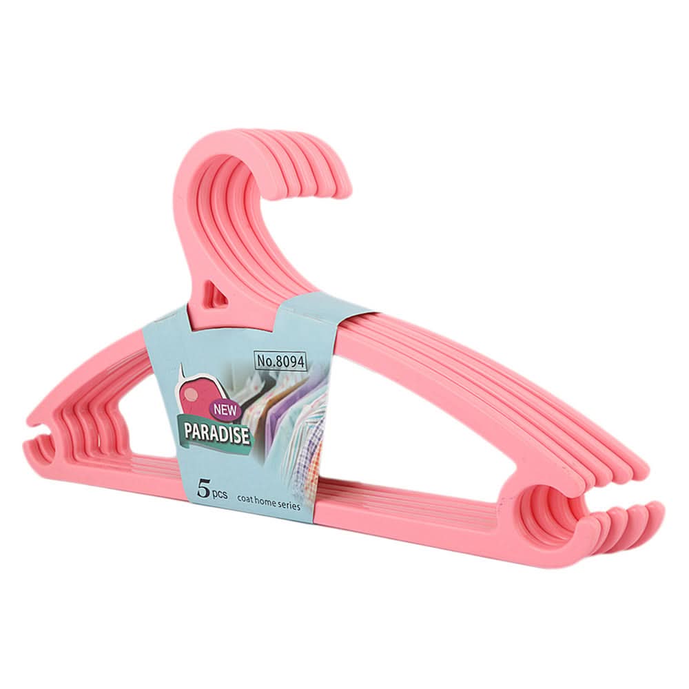 Cloth Hanger 5 Pcs - Pink, Home & Lifestyle, Accessories, Chase Value, Chase Value