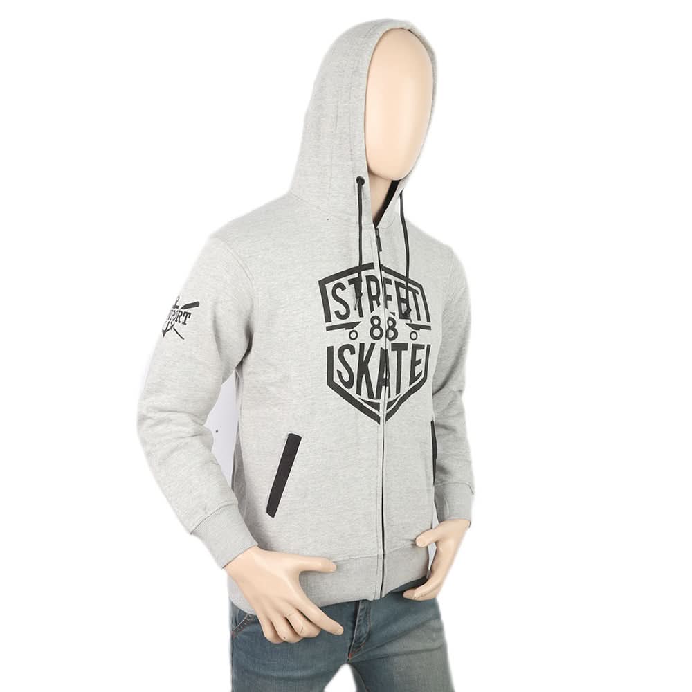 Men's Fleece Zip Jacket - Light Grey, Men, Jackets and Hoodies, Chase Value, Chase Value